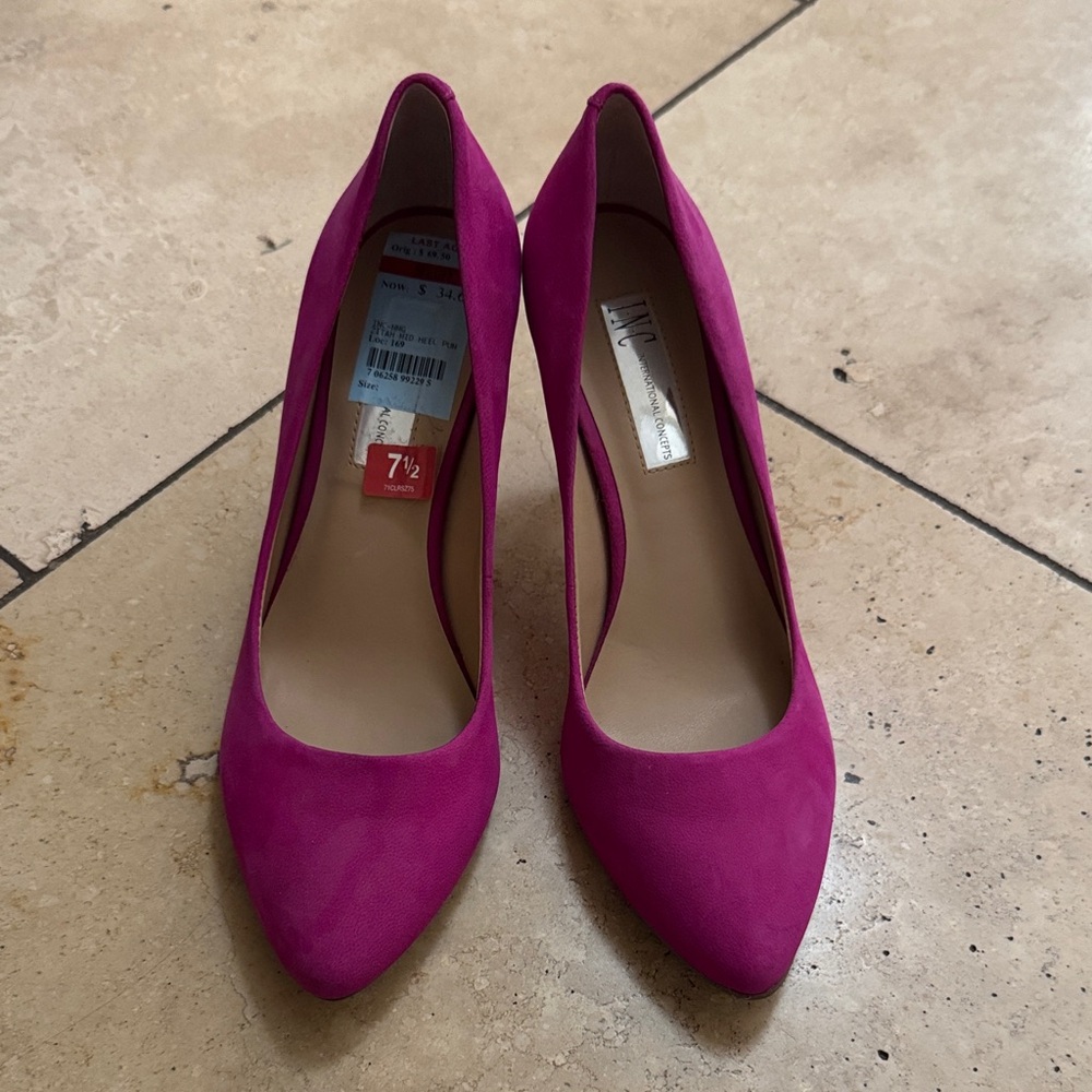 INC International Concepts Fuchsia Heels